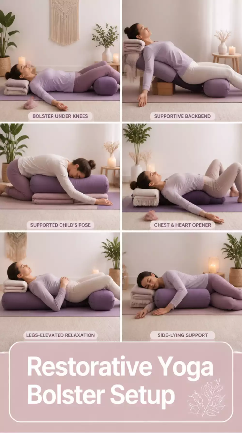 Restorative Yoga Bolster Setup That Makes Period Day Practice Deeply Comfortable
