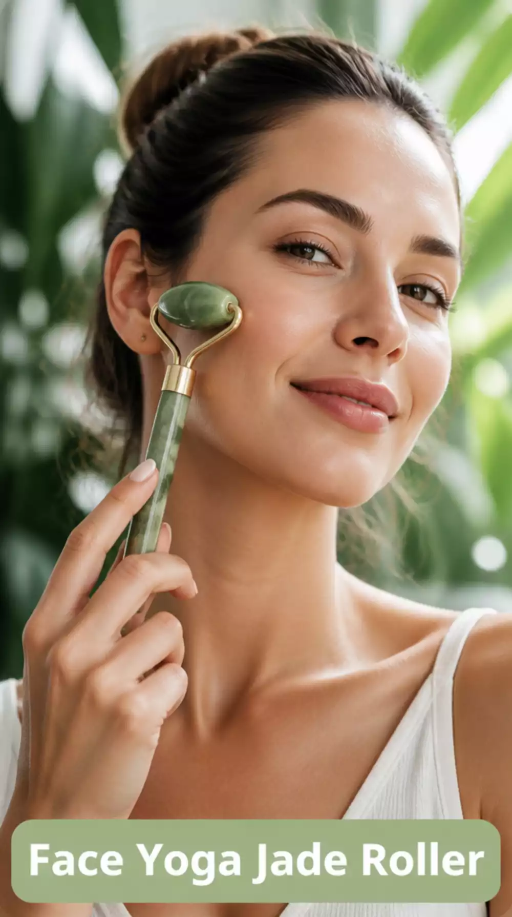 Face Yoga Jade Roller That Boosts Circulation and Locks in Facial Muscle Work