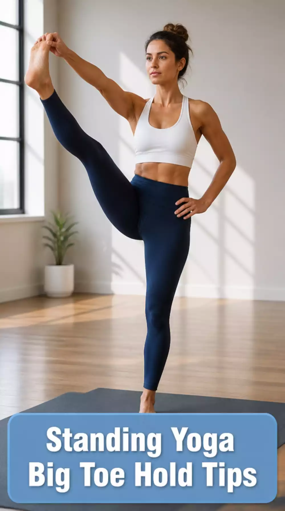 Standing Yoga Big Toe Hold That Tests and Builds Hamstring Flexibility and Balance