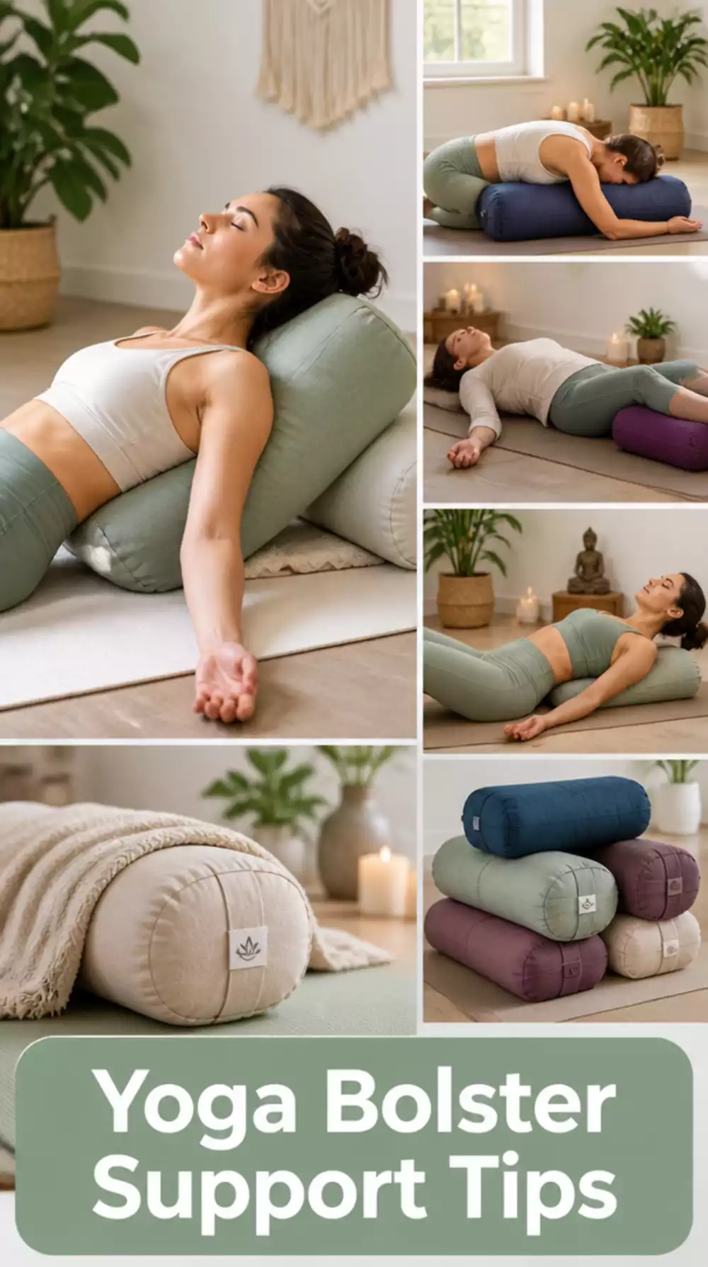 The Yoga Bolster Trick That Makes Anxiety-Relief Poses Fully Supported and Safe