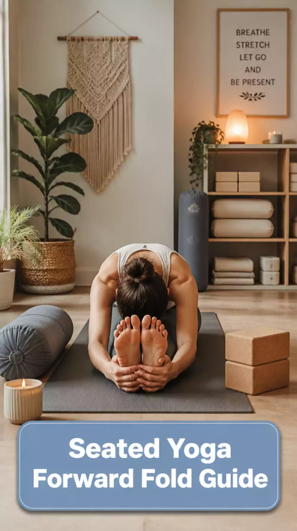 Seated Yoga Forward Fold That Lengthens the Whole Back Body and Calms the Mind