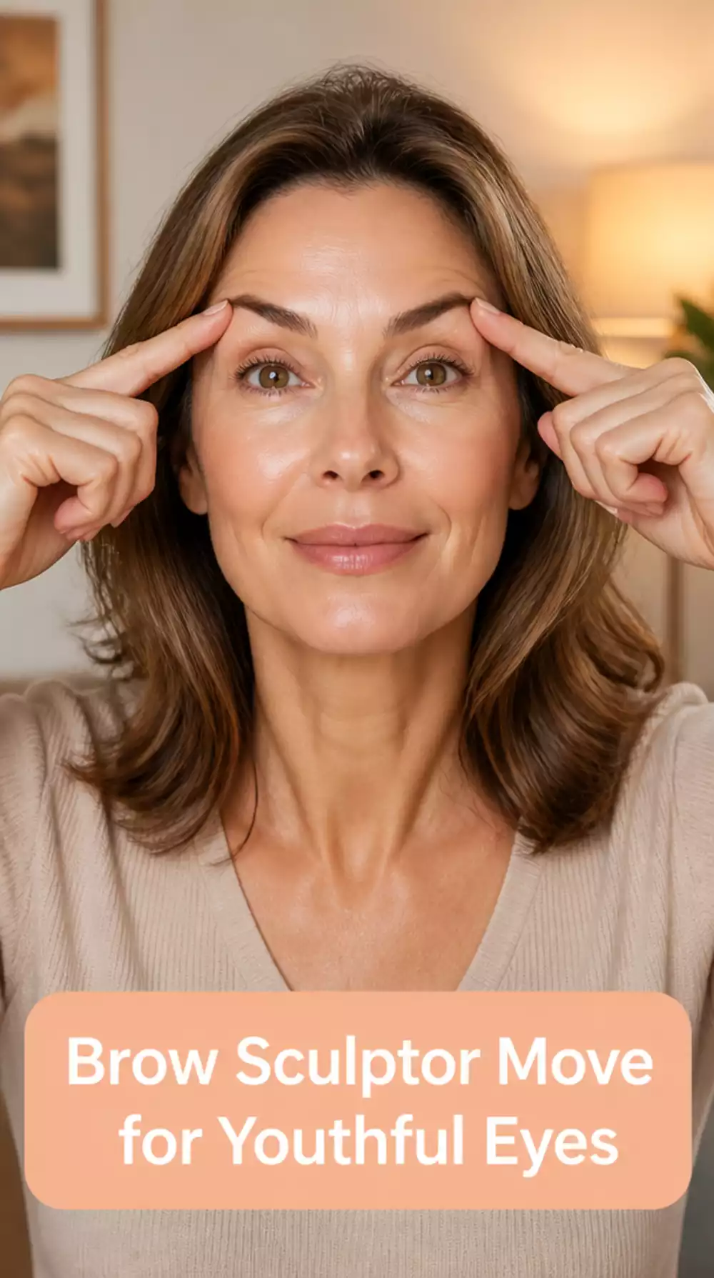 Face Yoga Brow Sculptor Move That Lifts Heavy Brows and Opens the Eye Area