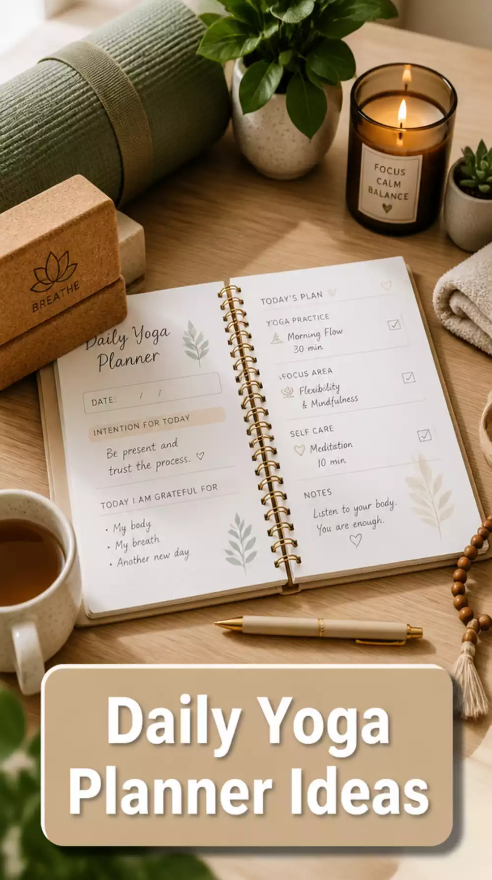 The Daily Yoga Planner That Builds Every Dimension of Wellbeing Over Thirty Days