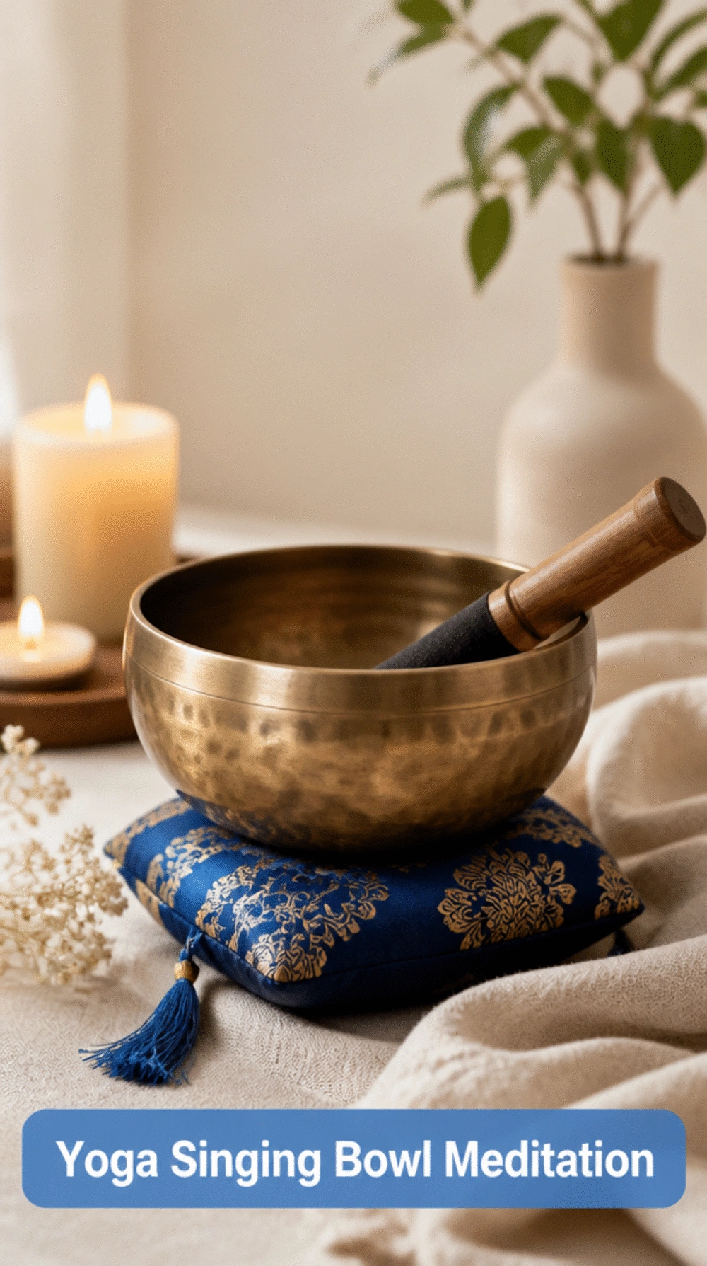 Yoga Singing Bowl Meditation Tool That Uses Vibration to Induce Deep Stillness