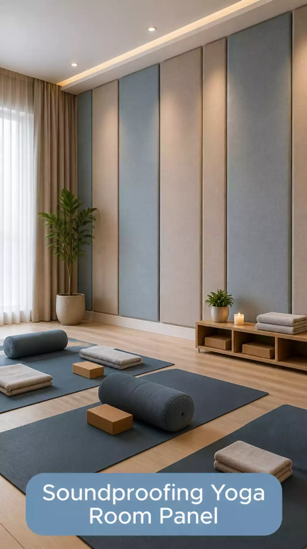 Soundproofing Yoga Room Panel That Reduces Outside Noise During Deep Meditation