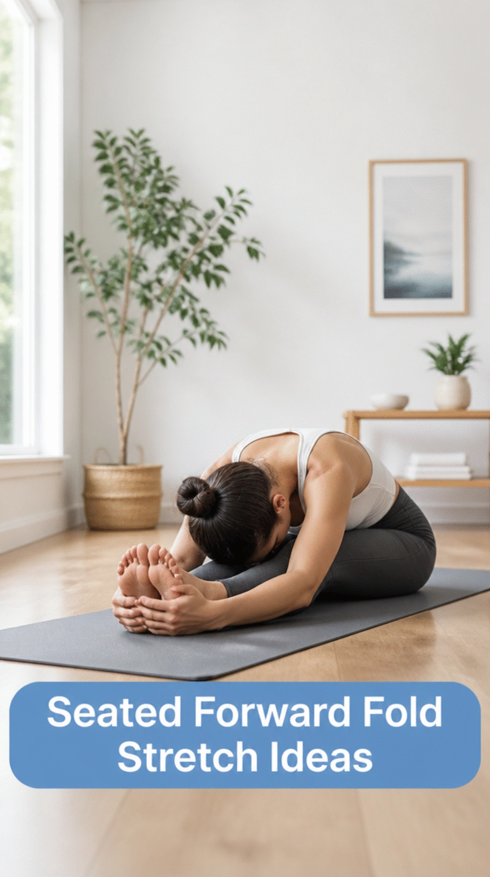 Seated Forward Fold Yoga Stretch Beginners Can Do on Any Firm Mat