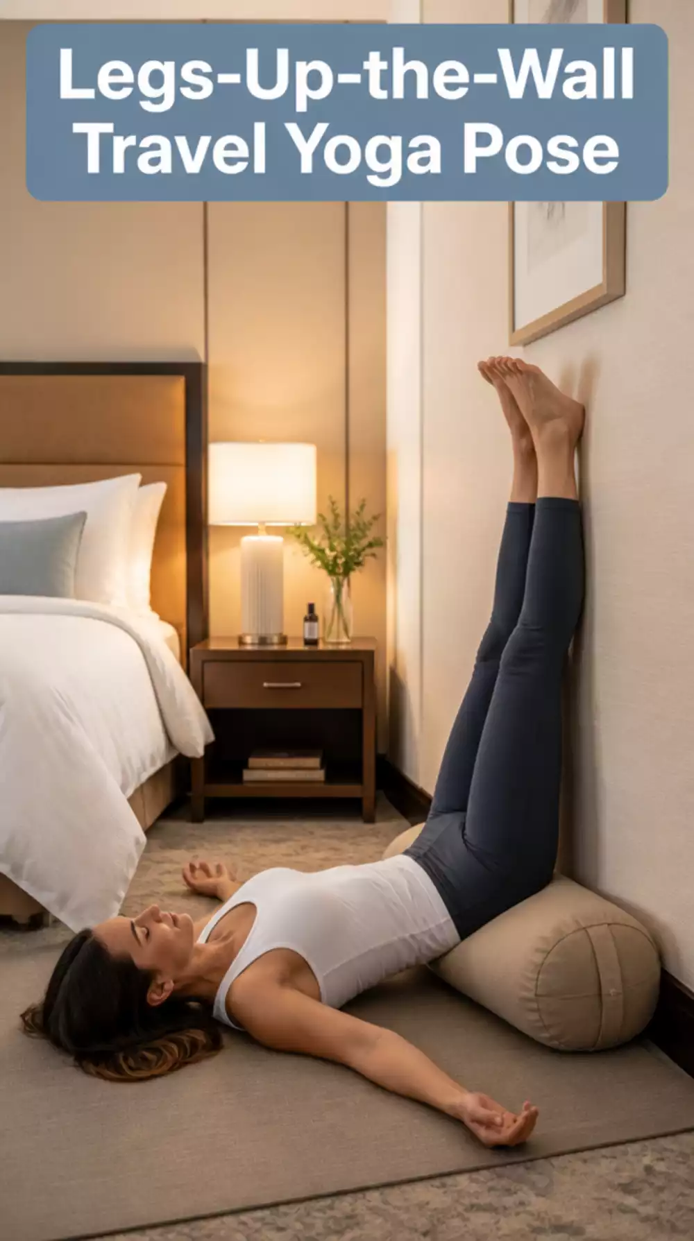 Legs-Up-the-Wall Travel Yoga Pose That Drains Swollen Ankles After a Long Flight