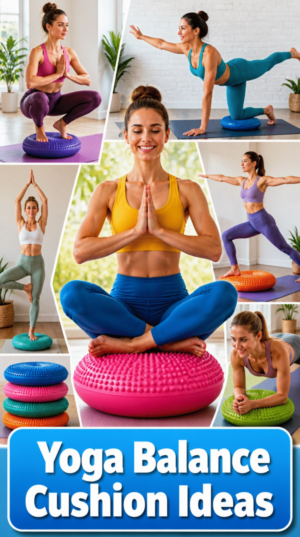 Yoga Balance Cushion That Turns Any Standing Pose Into a Stability Challenge