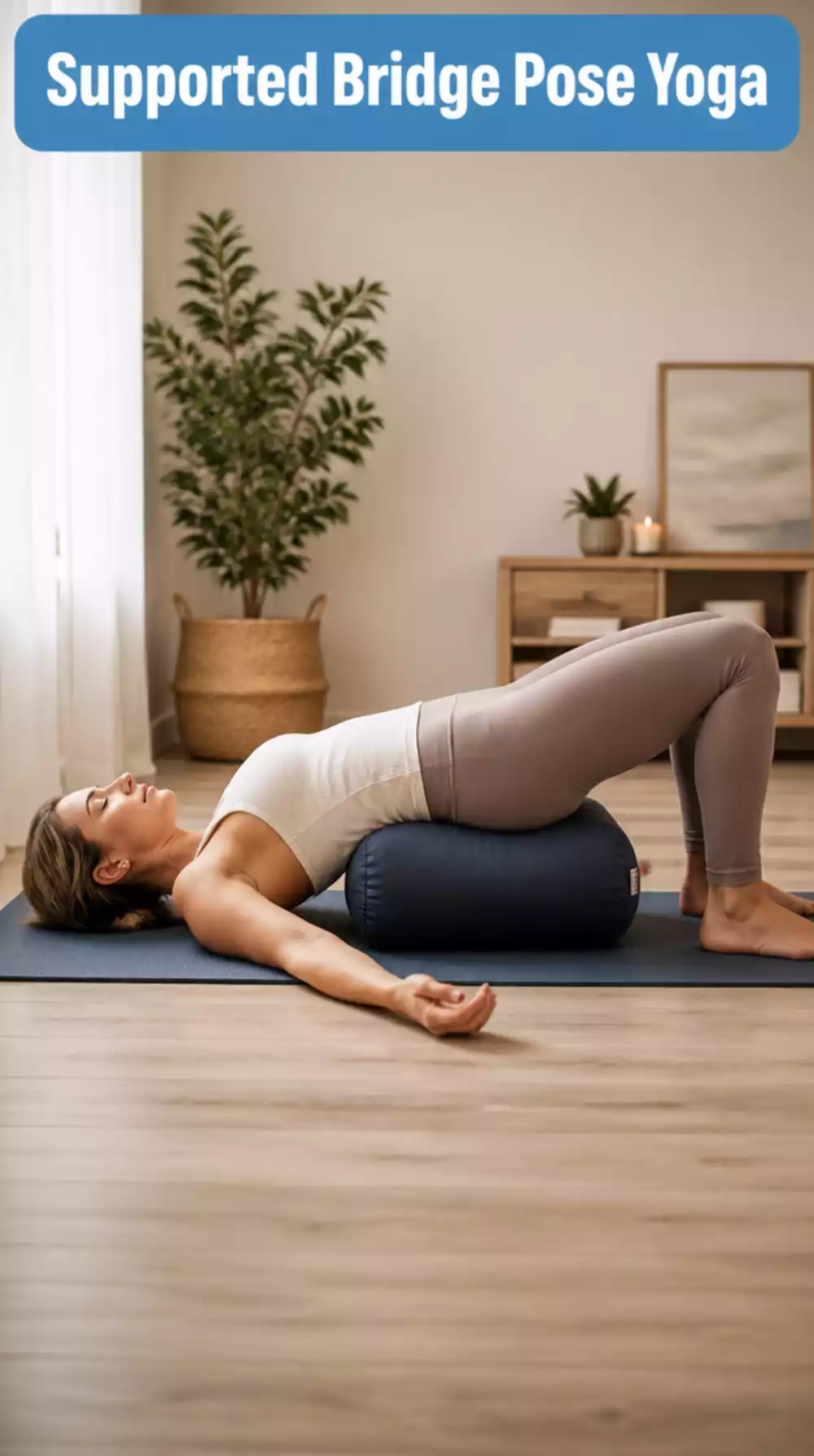Supported Bridge Pose Morning Yoga Move That Activates Glutes Gently