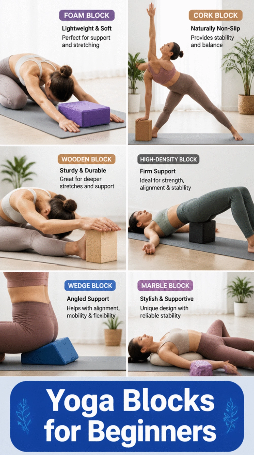 Yoga Block That Brings the Floor Closer for Tight-Hipped Beginners