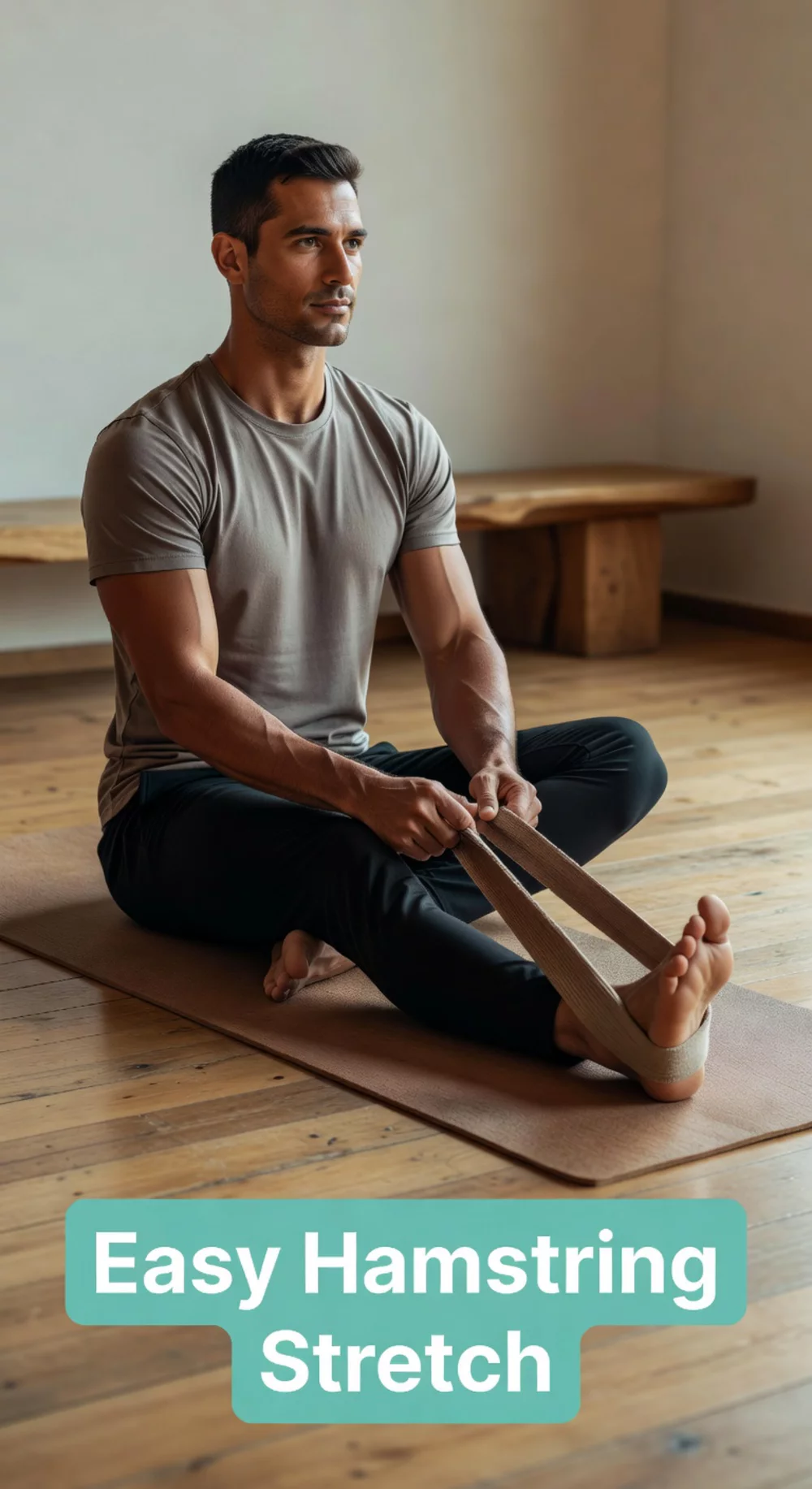 Yoga Strap Hamstring Stretch for Men That Gets Results Without Existing Flexibility