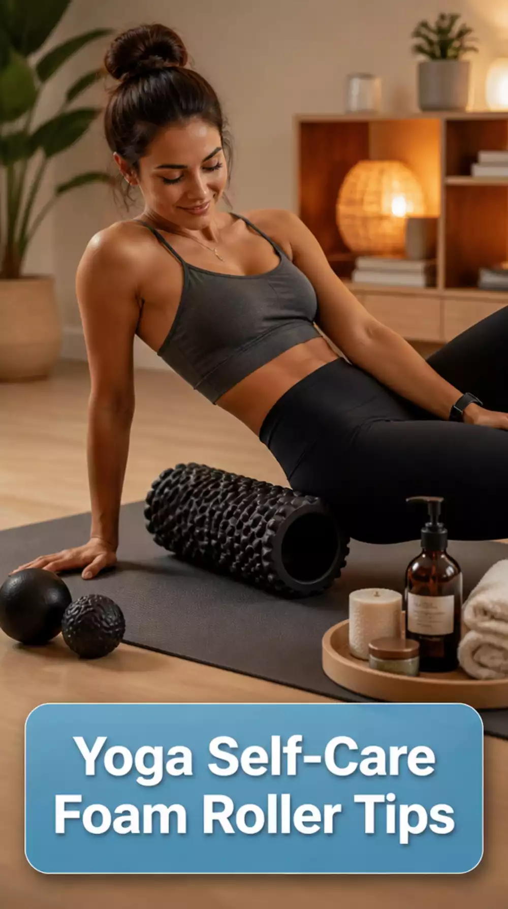 Yoga Self-Care Routine with a Foam Roller That Releases Post-Practice Muscle Tightness