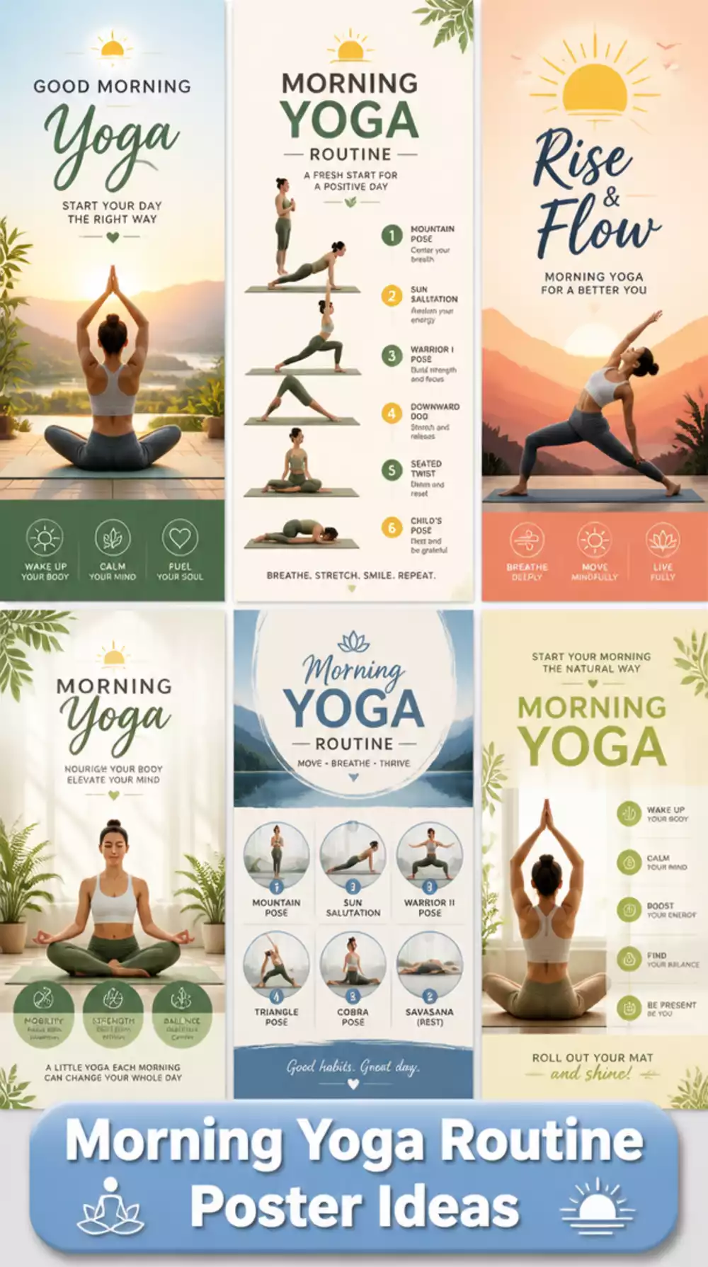 The Printed Morning Yoga Poster That Keeps Your Routine on Track Daily