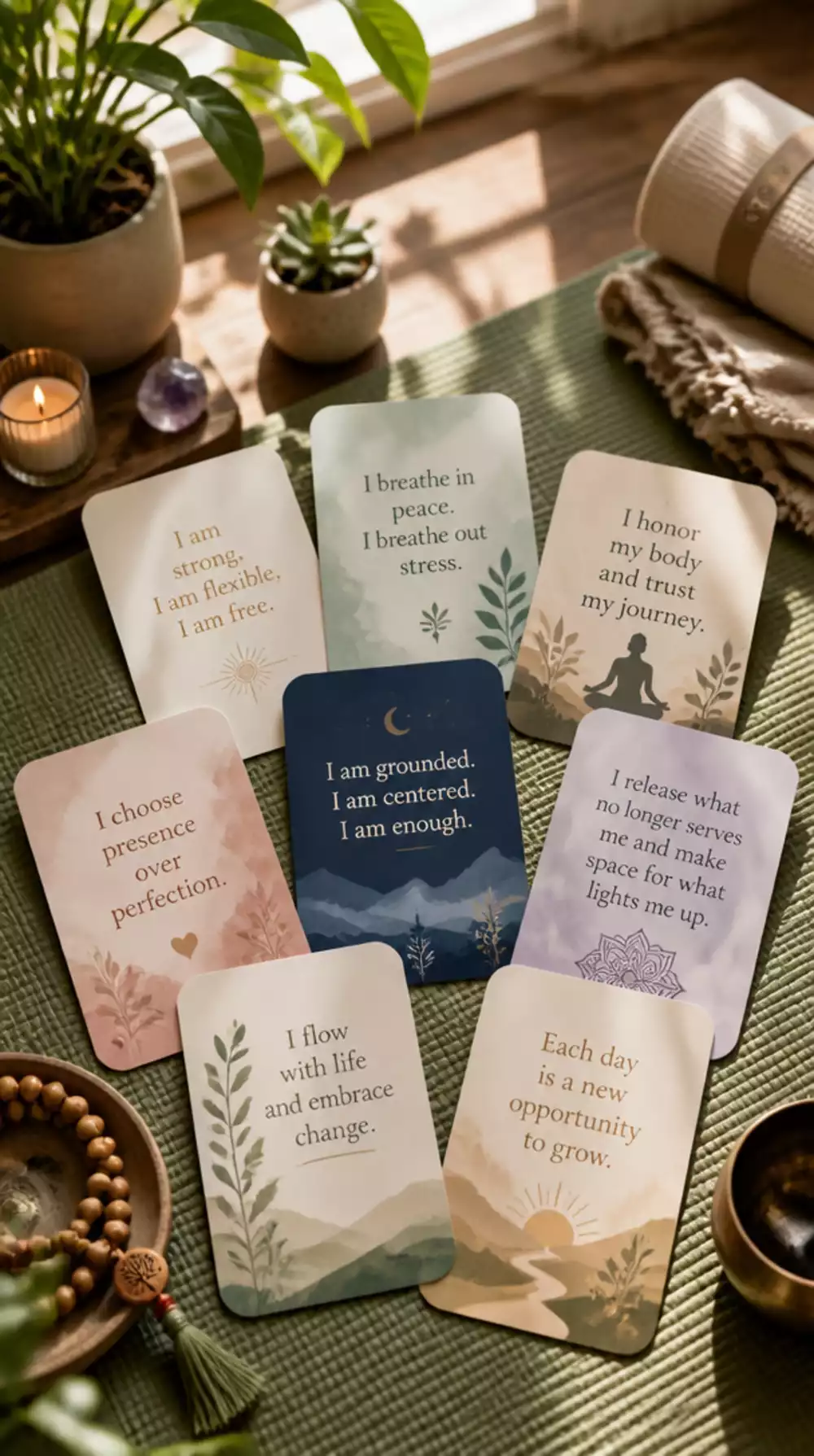Yoga Affirmation Card Deck That Sets a Powerful Intention Before Every Practice