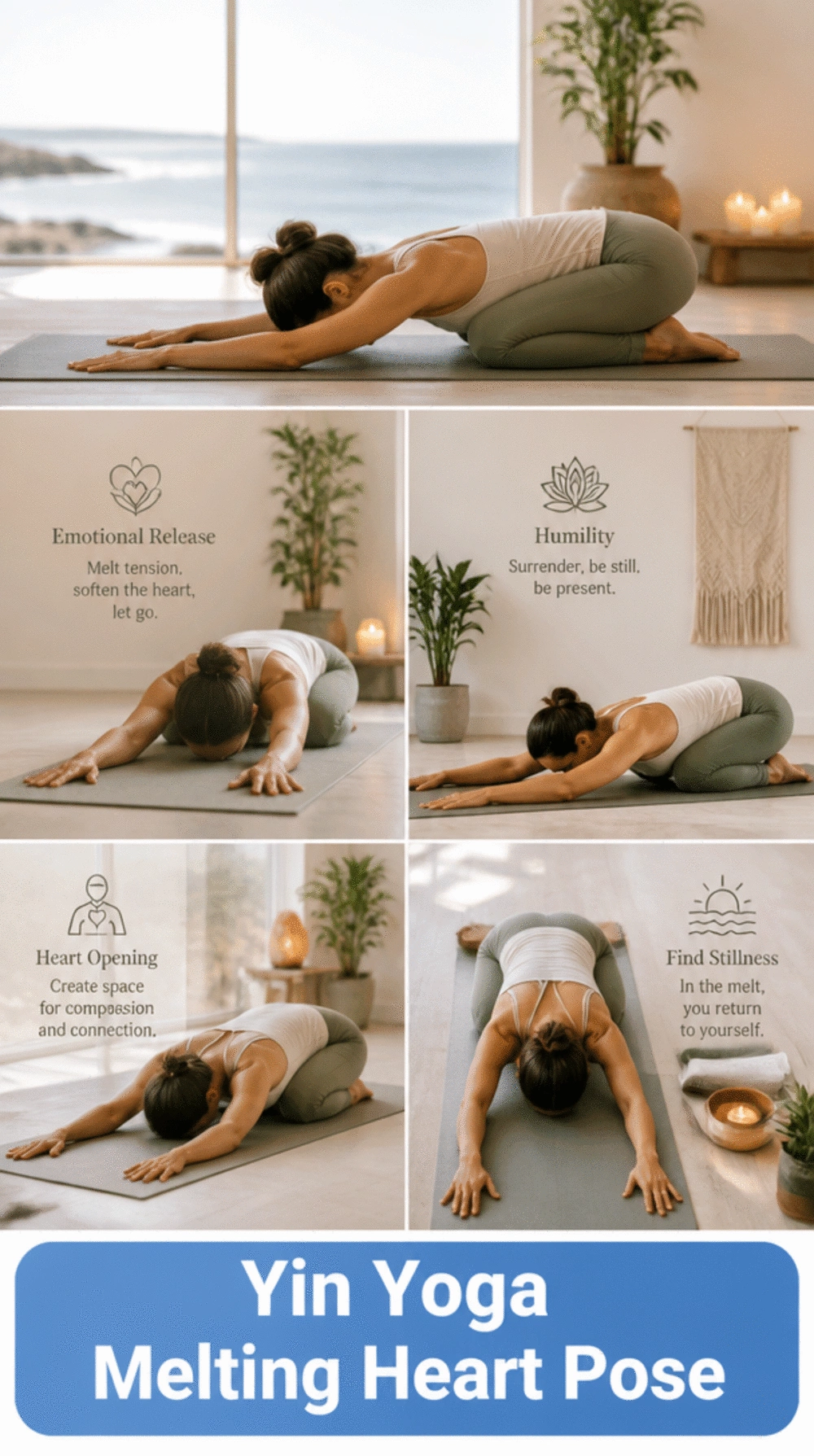 Yin Yoga Melting Heart Pose That Surrenders Ego and Cultivates Humility