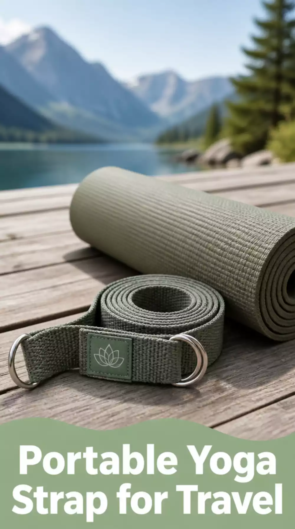 Portable Yoga Strap for Travel That Replaces a Full Props Bag in One Small Loop