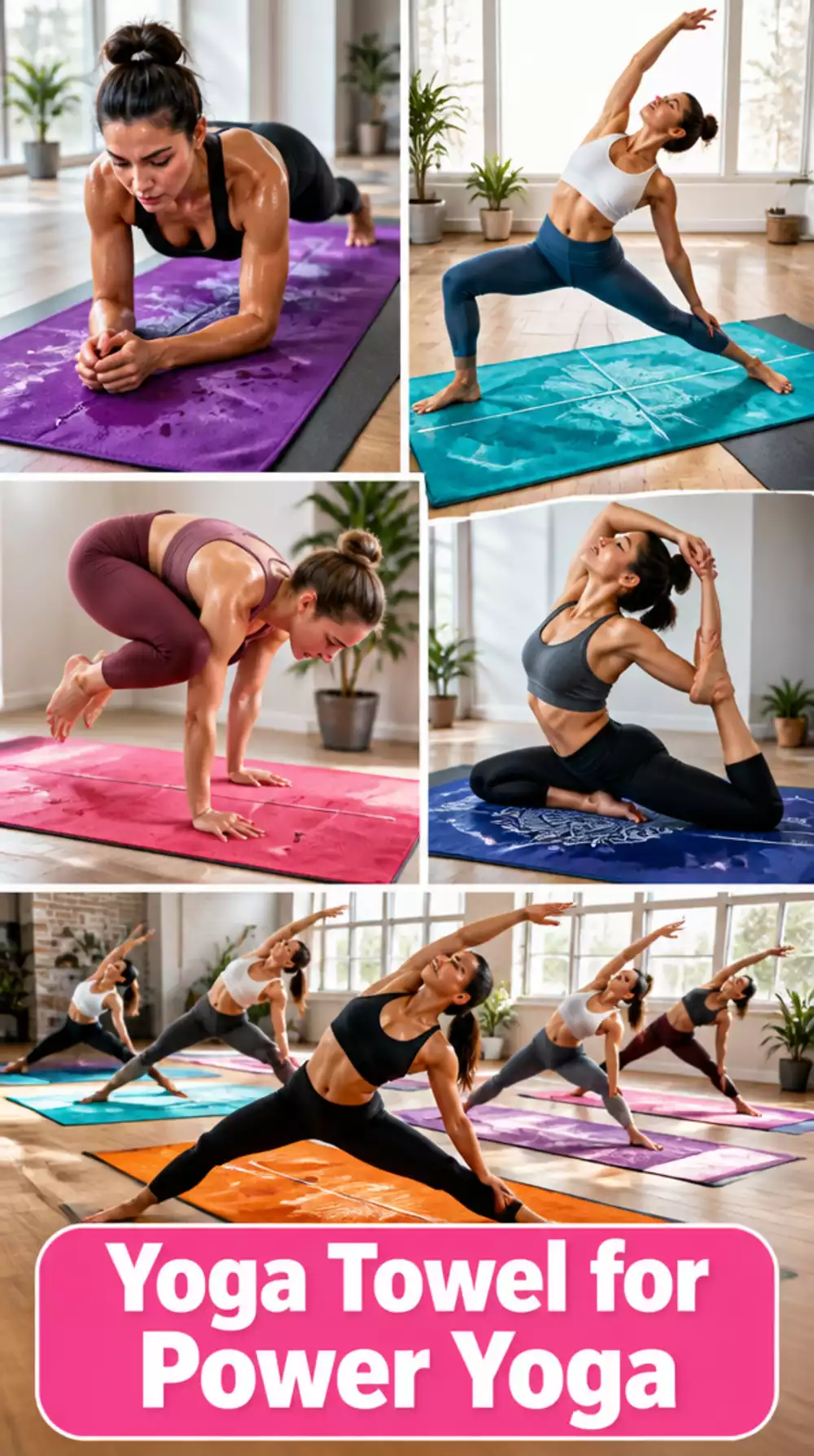 Why a Yoga Towel Over the Mat Makes Power Yoga Poses Safer When You Sweat