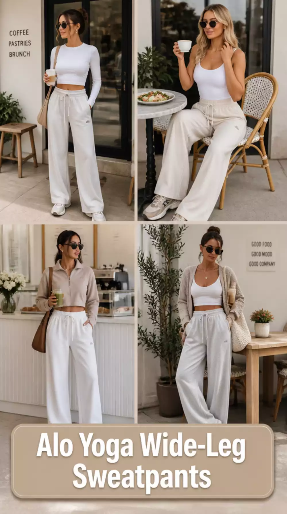 Alo Yoga Wide-Leg Sweatpants That Transition from Mat to Matcha Without Changing