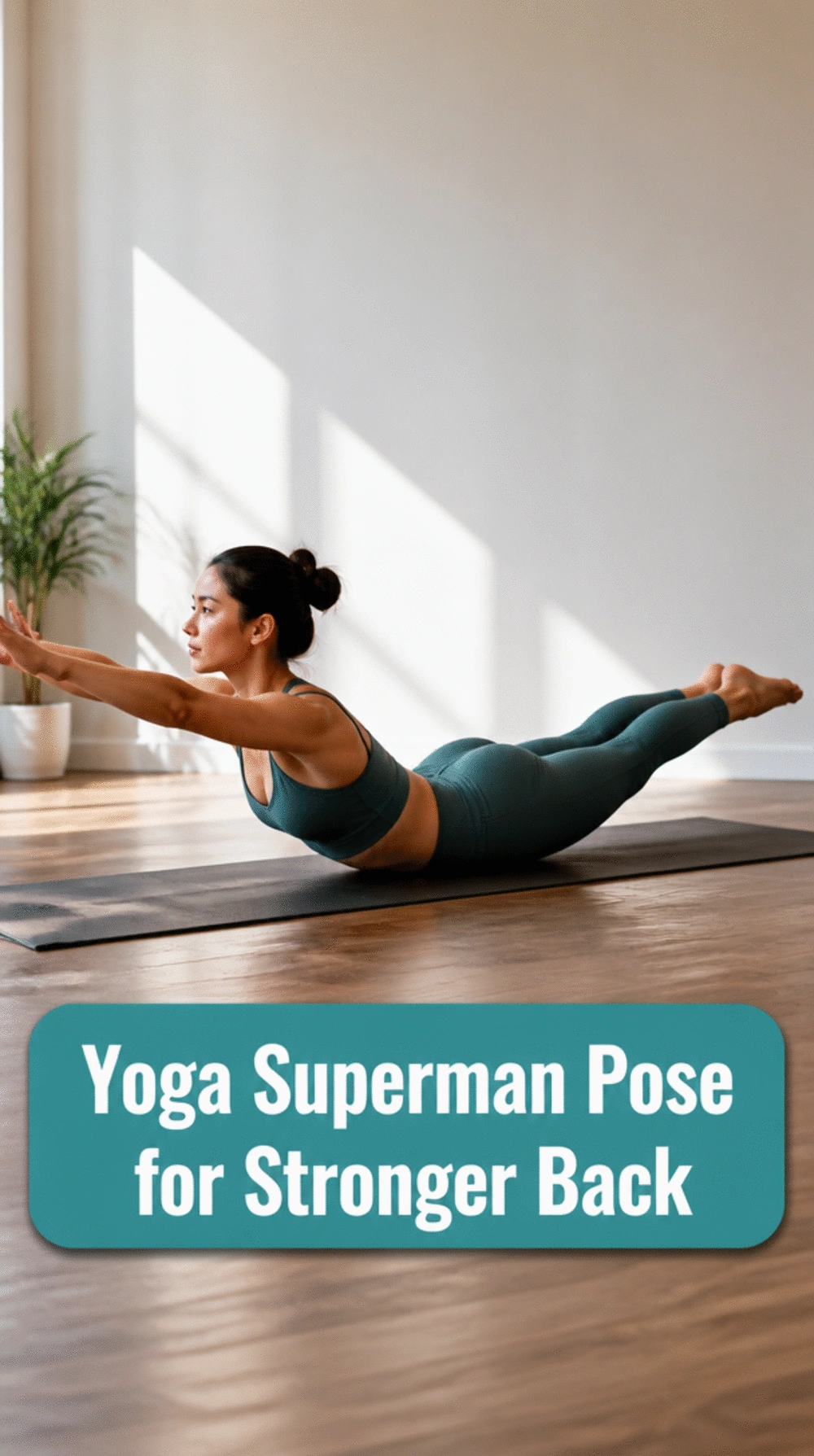 Yoga Superman Pose That Strengthens the Lower Back and Improves Spinal Extension