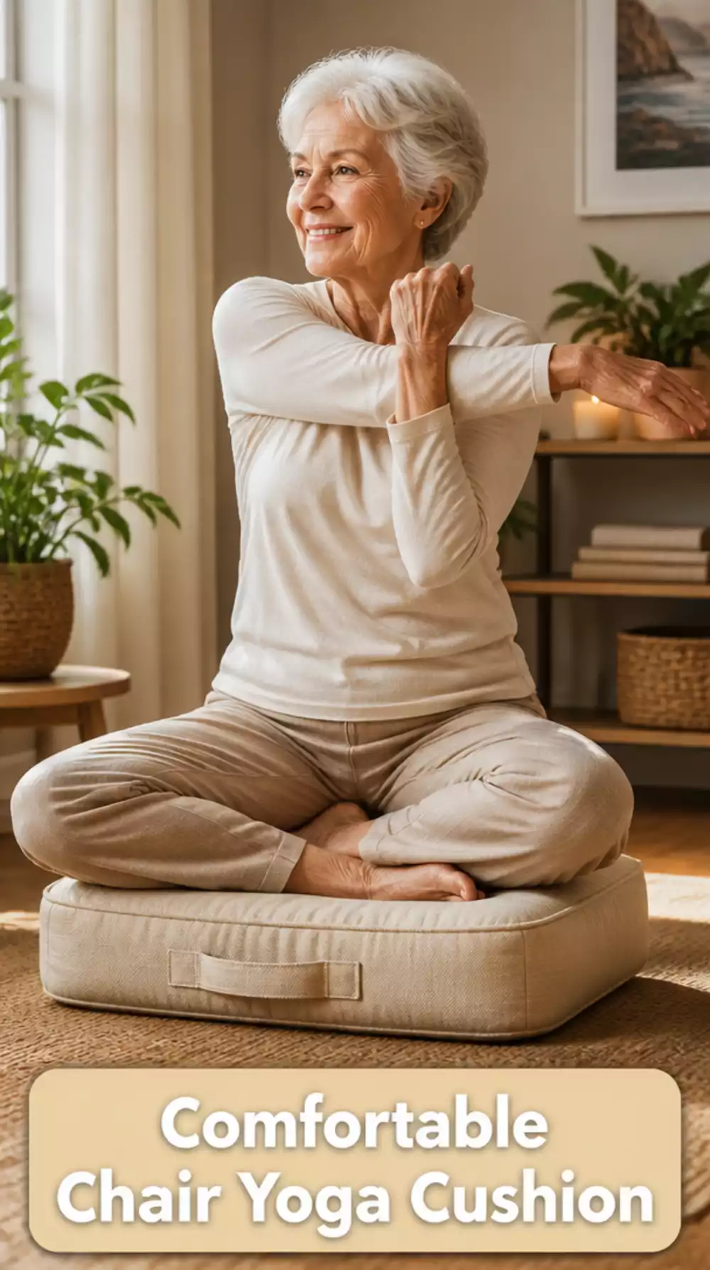 The Padded Chair Yoga Cushion That Protects the Tailbone During Seated Sequences