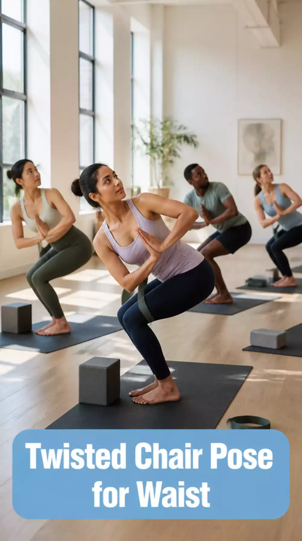 Twisted Chair Pose Yoga Move That Targets the Waist and Obliques Together