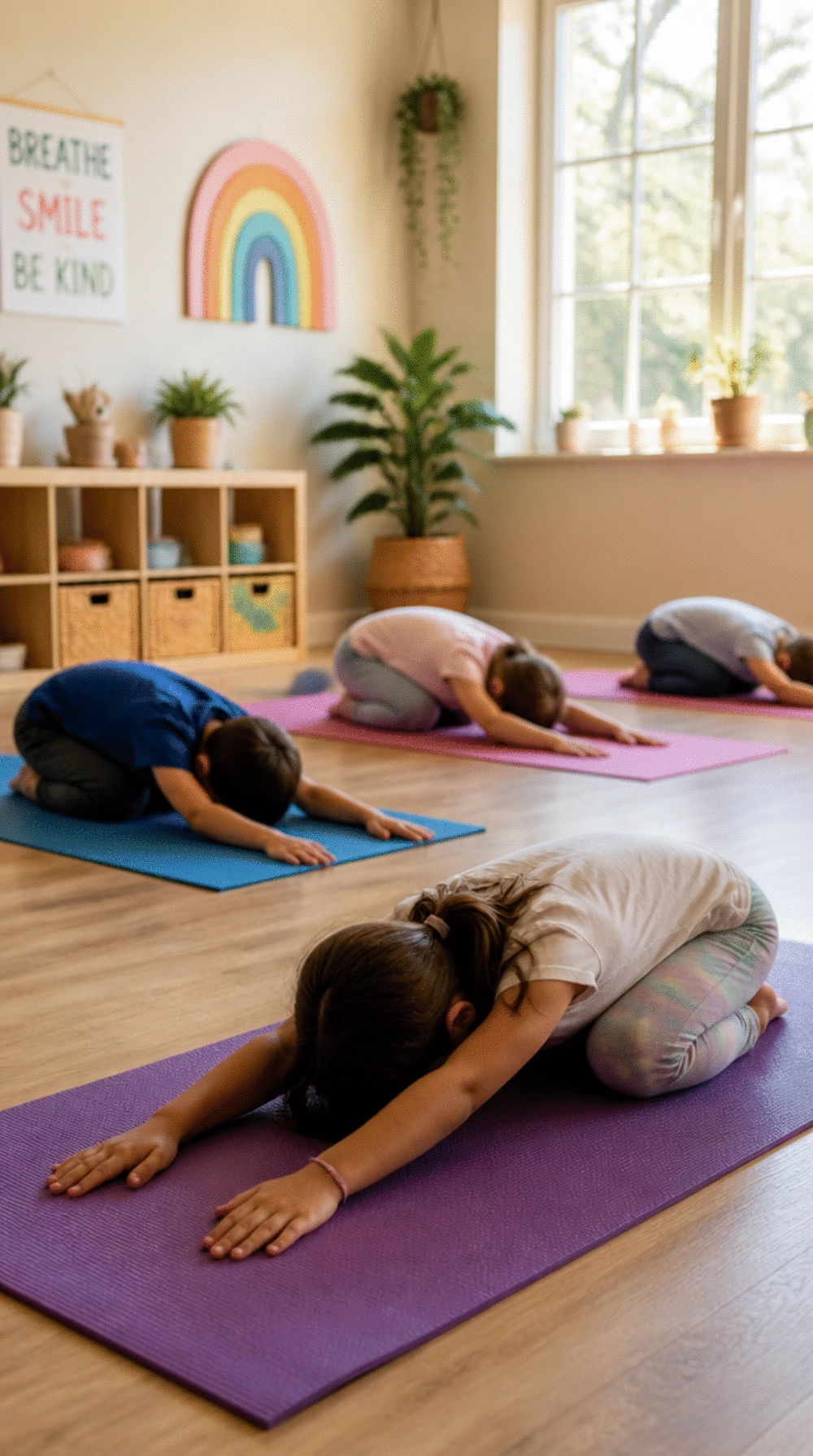 Child's Pose Kids Yoga Move That Helps an Overwhelmed Child Feel Safe Again