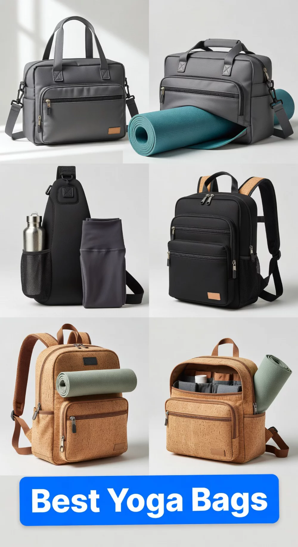 The Yoga Bag That Fits a Mat- Change of Clothes- and Water Bottle Together