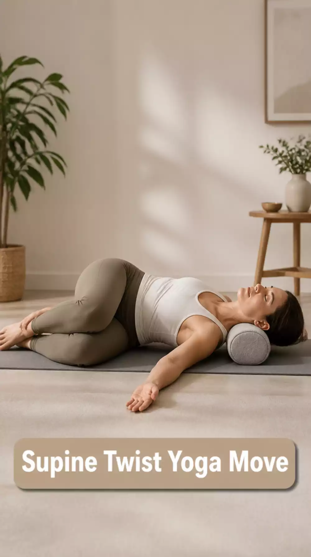 Supine Twist Yoga Move That Relieves Nerve Tension and Lower Back Tightness
