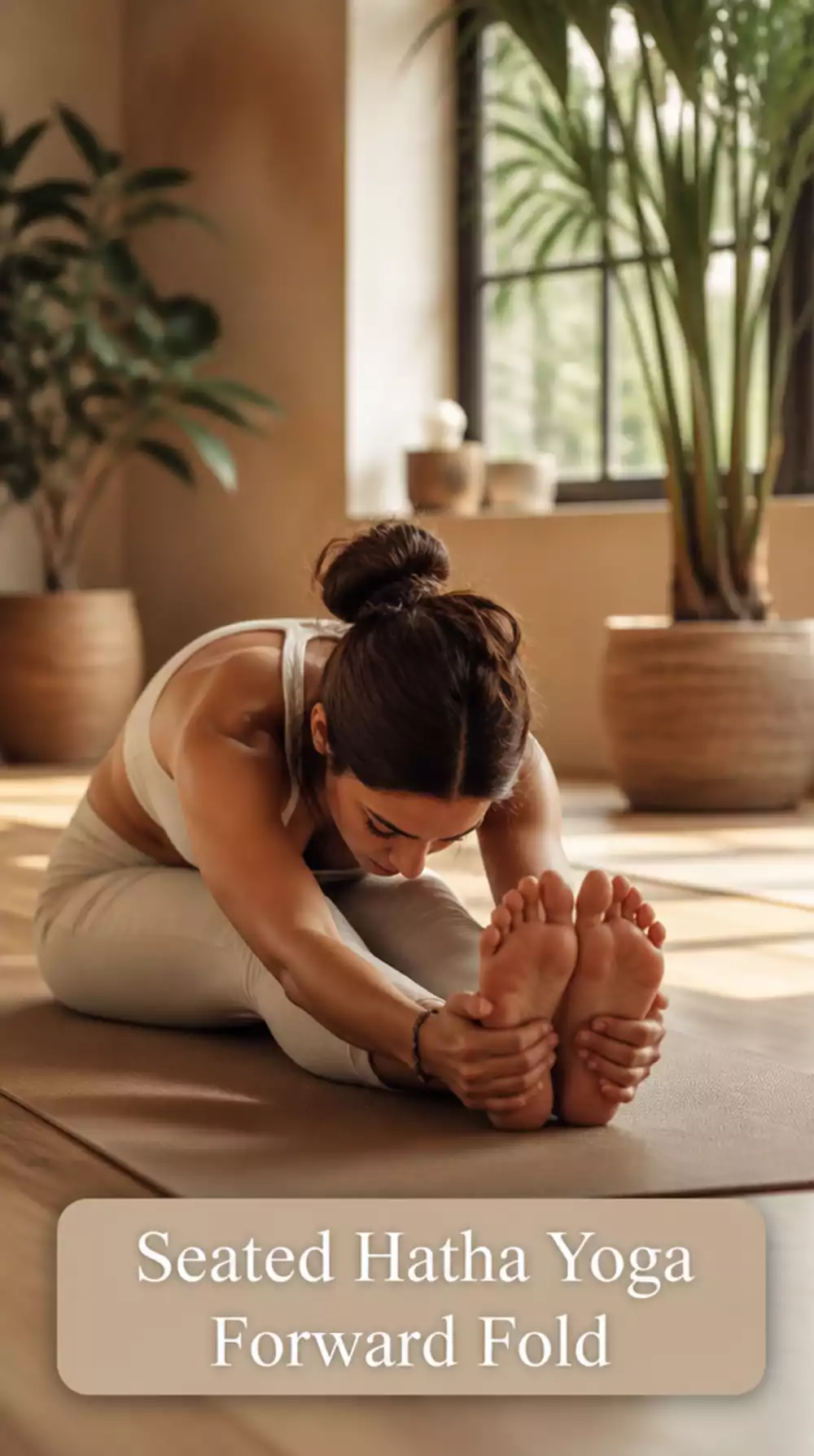 Seated Hatha Yoga Forward Fold That Lengthens the Hamstrings with Every Breath