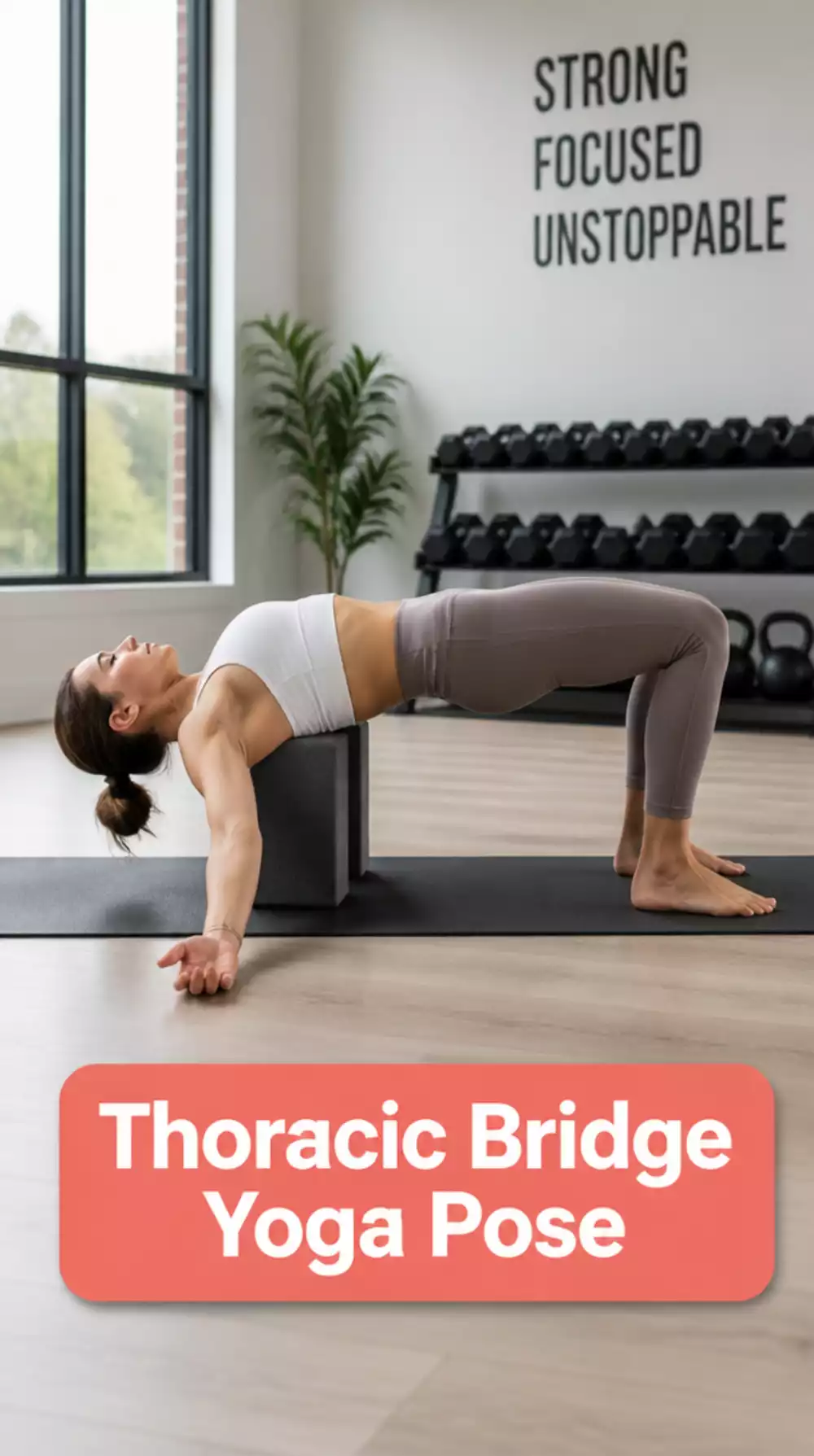Thoracic Bridge Yoga Pose That Opens the Upper Back for Overhead Athletes