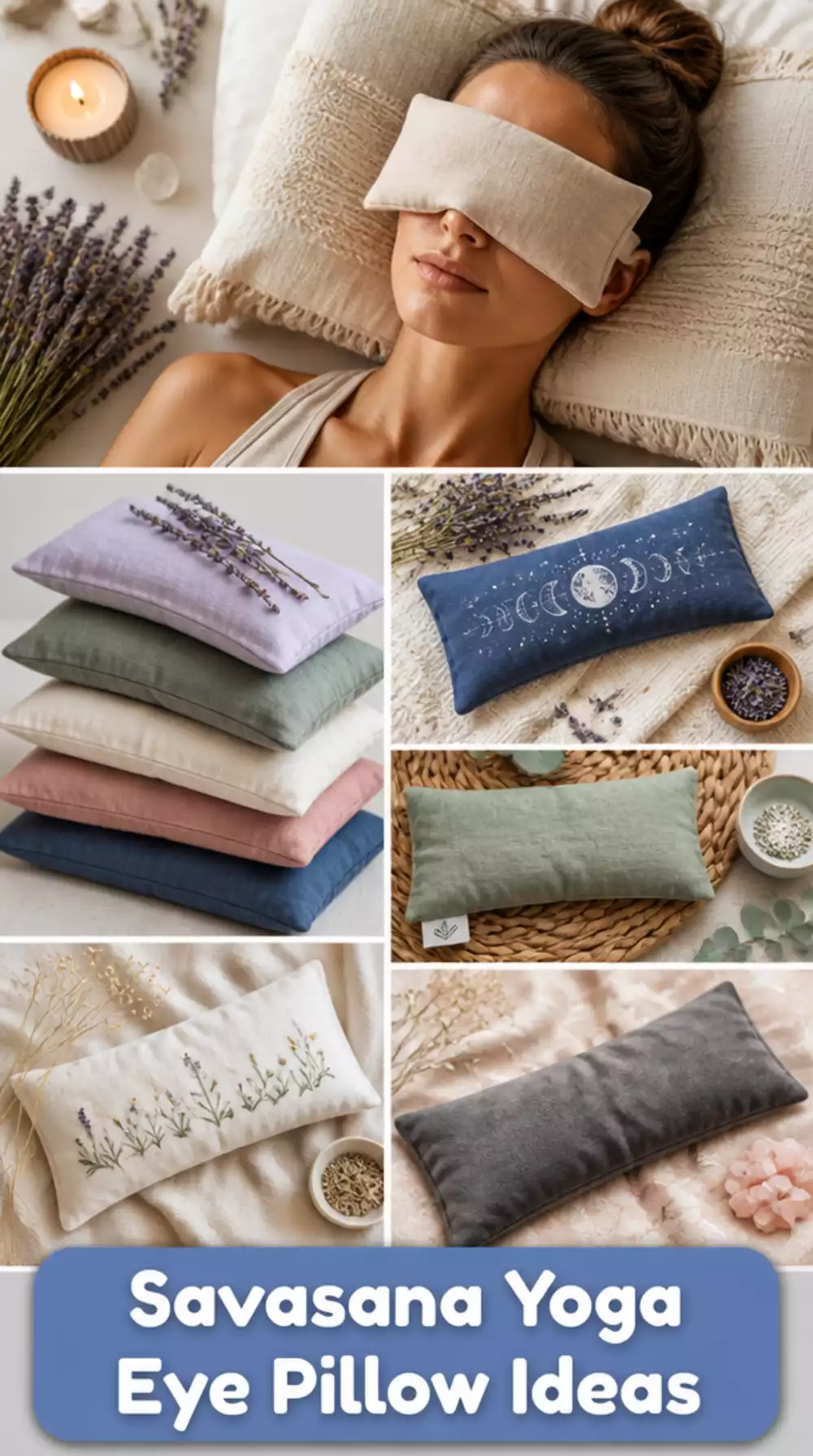 Savasana Yoga Eye Pillow That Blocks Out Light and Signals the Brain to Sleep