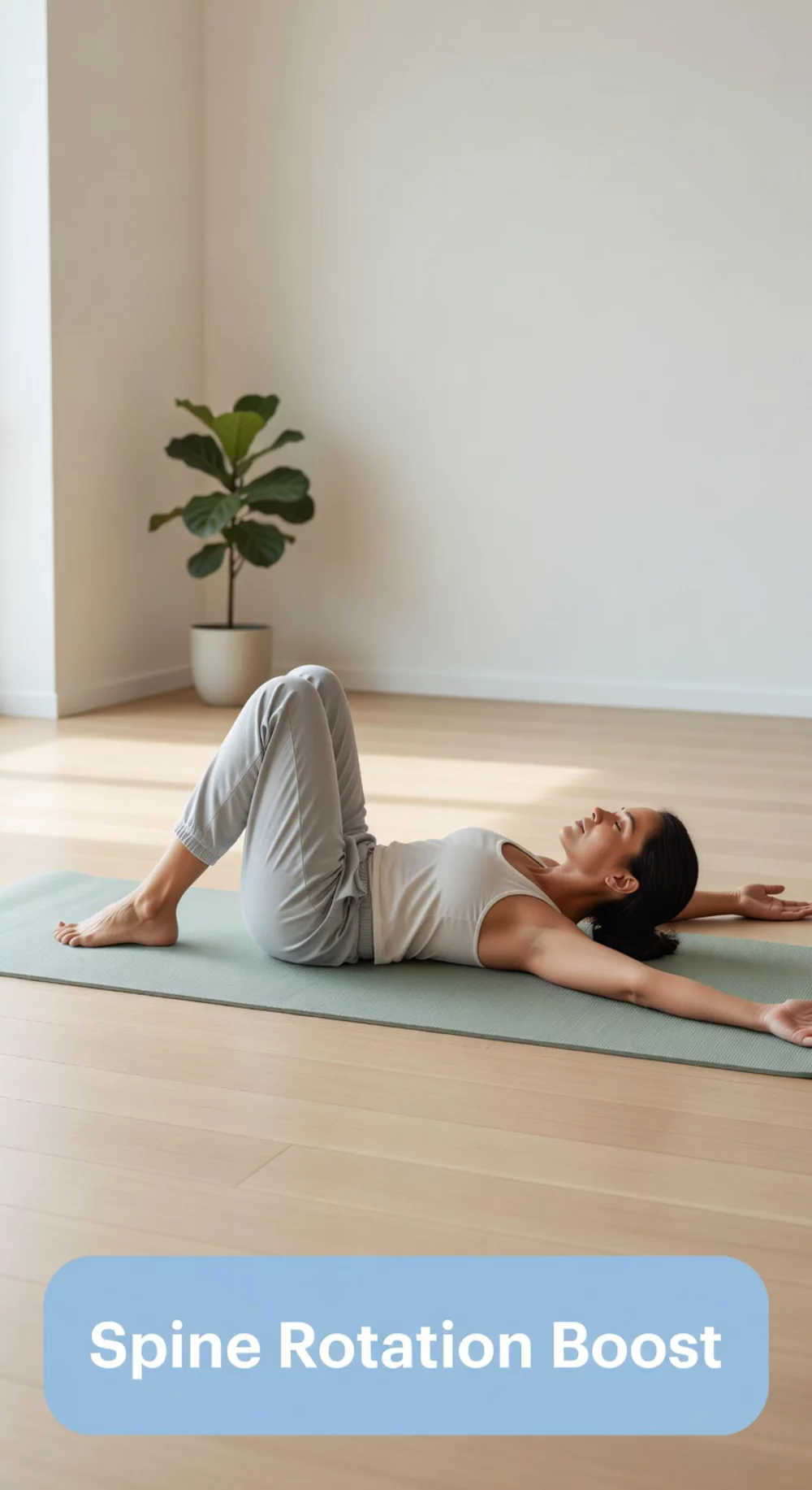 Reclined Spinal Twist Yoga Move That Increases Spine Rotation Over Time