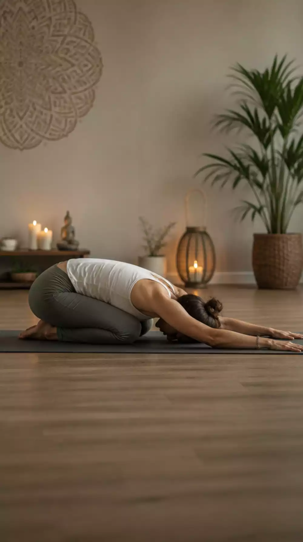Child's Pose Yoga Hold That Grounds an Anxious Nervous System Quickly