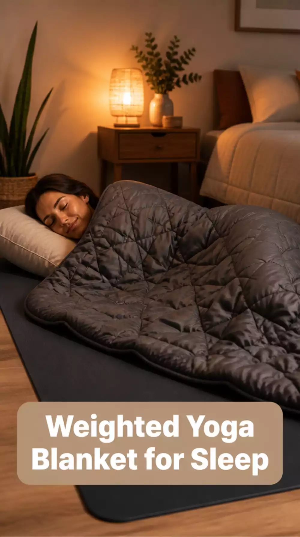 The Weighted Yoga Blanket That Makes the Final Rest Pose Feel Like a Full Hug