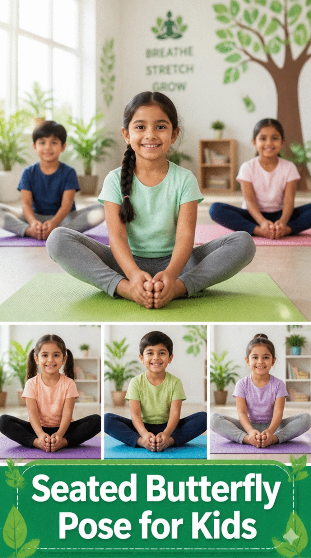 Seated Butterfly Pose Kids Yoga Move That Calms Anxiety Before School