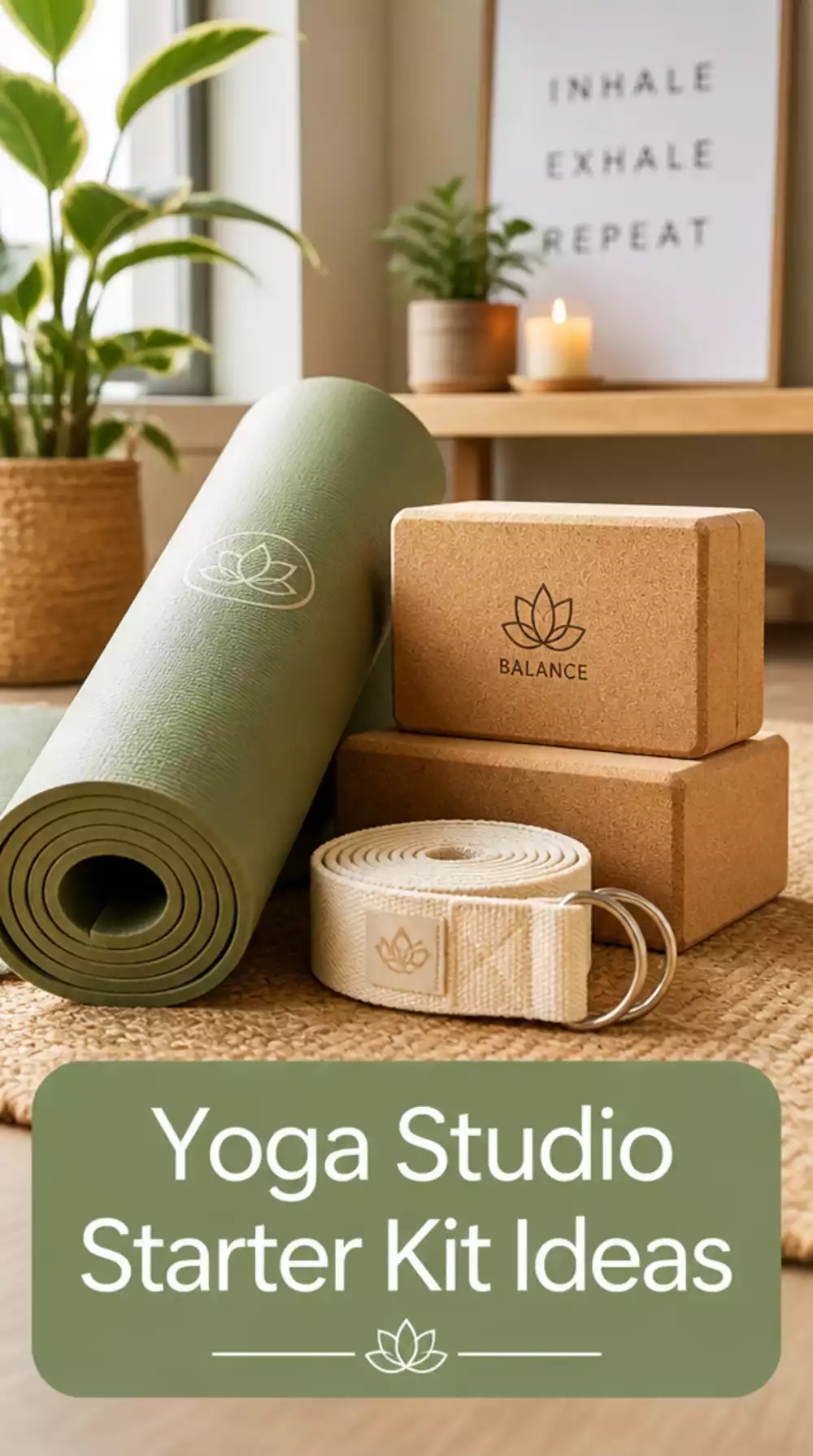 The All-in-One Yoga Studio Starter Kit That Sets Up a Real Practice Corner Fast