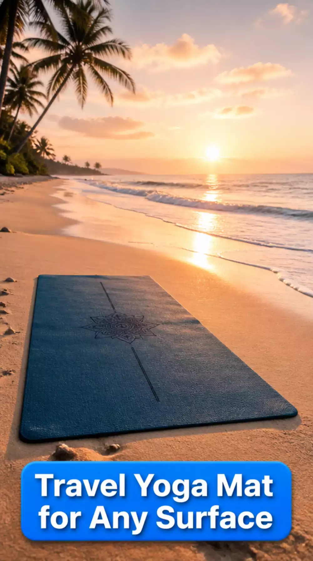Travel Yoga Mat That Folds to Passport Size and Grips on Any Retreat Surface