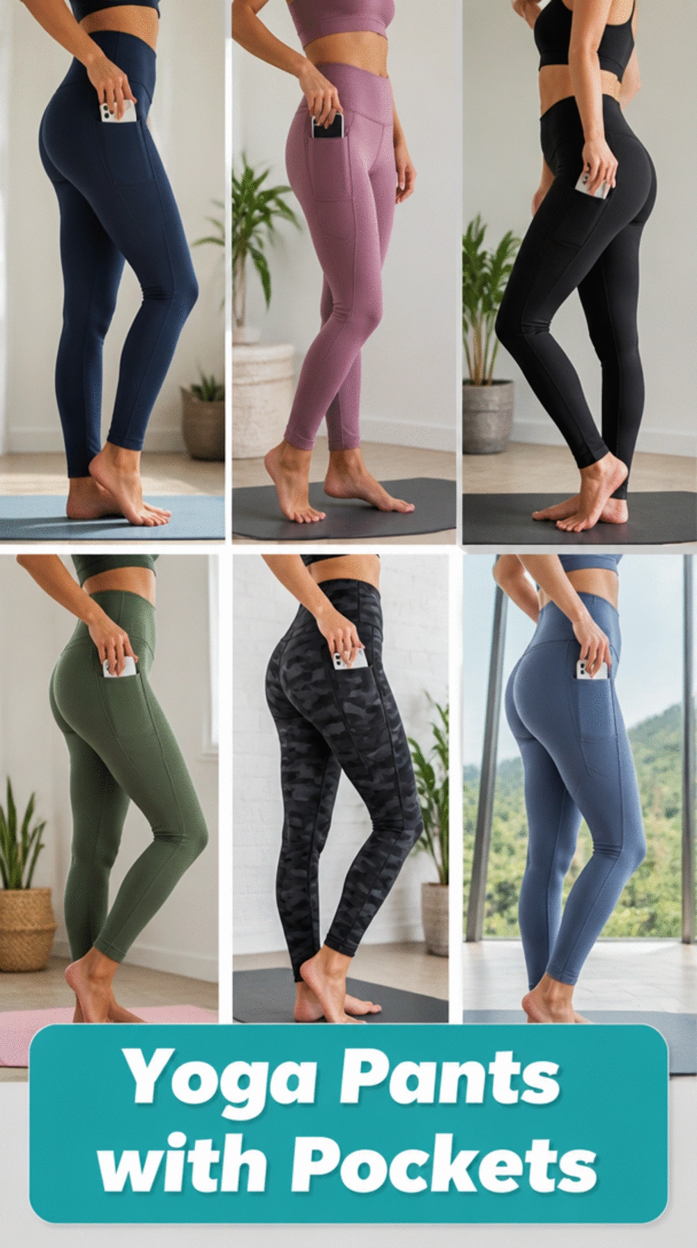 Yoga Pants with Pockets That Actually Hold a Phone During a Flow