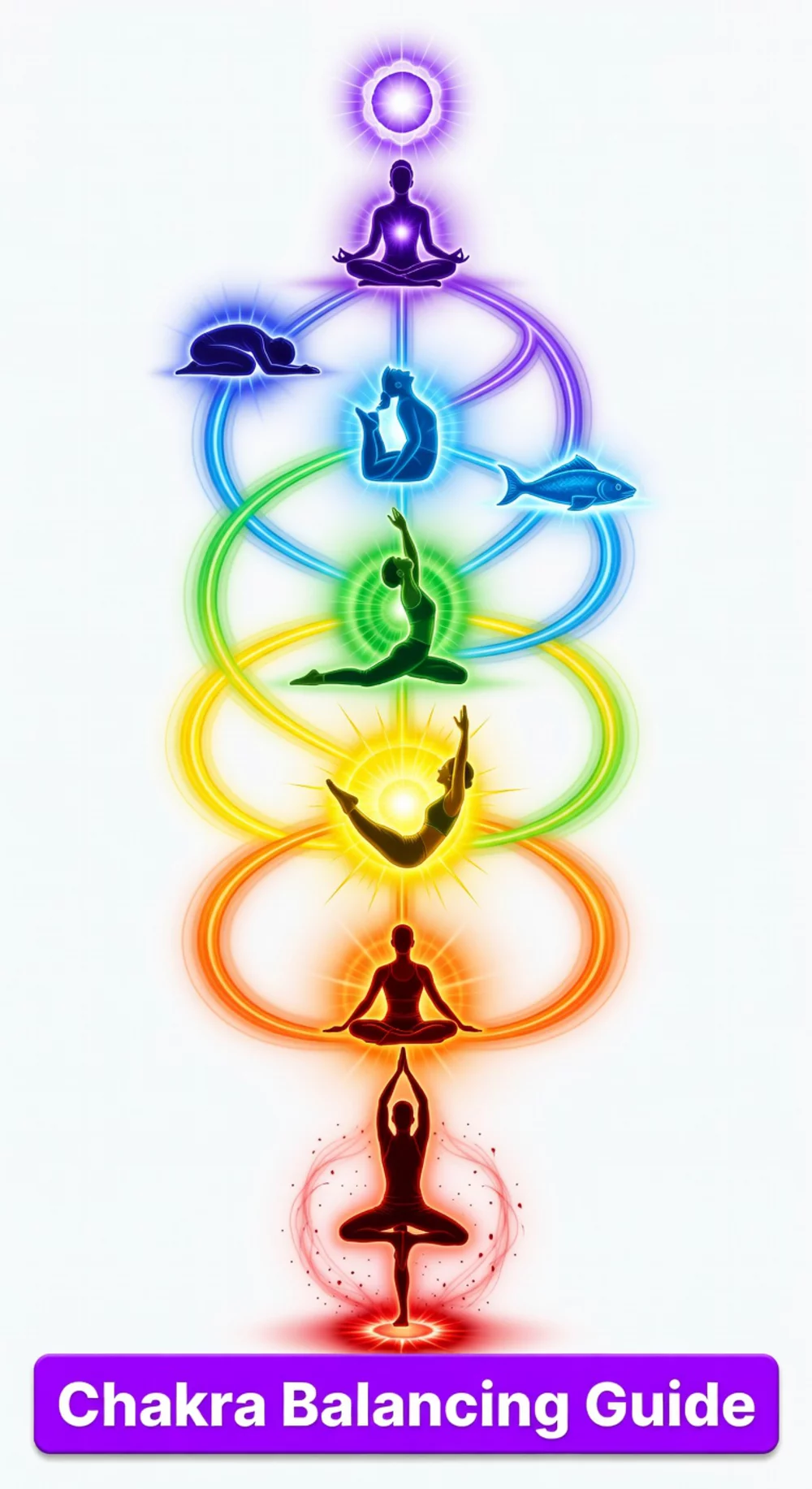 Chakra Balancing Printable That Maps Each Energy Centre to Its Yoga Pose Pair