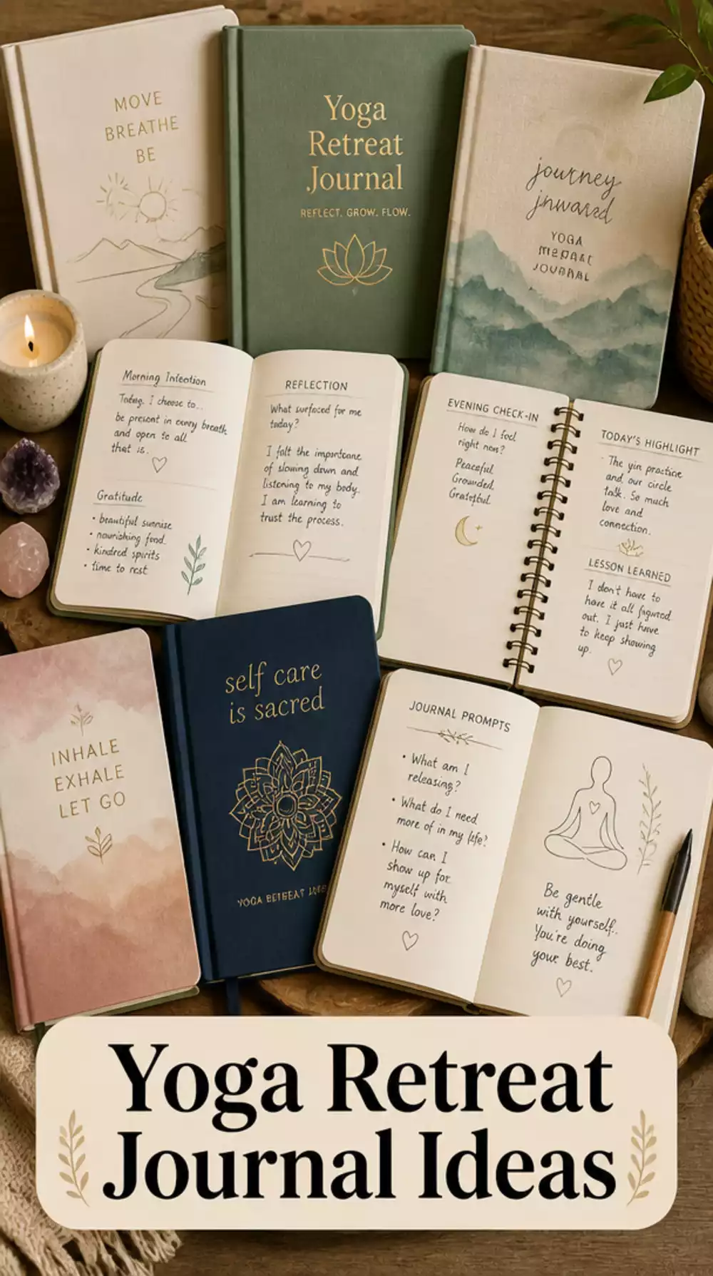 Yoga Retreat Journal That Captures Insights, Intentions, and Breakthroughs Daily