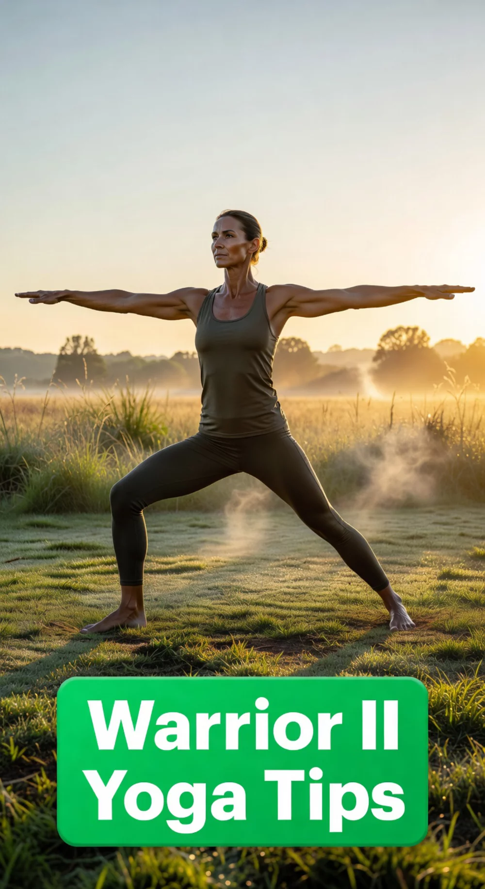 Warrior II Yoga Pose That Builds Morning Energy and Lower Body Strength