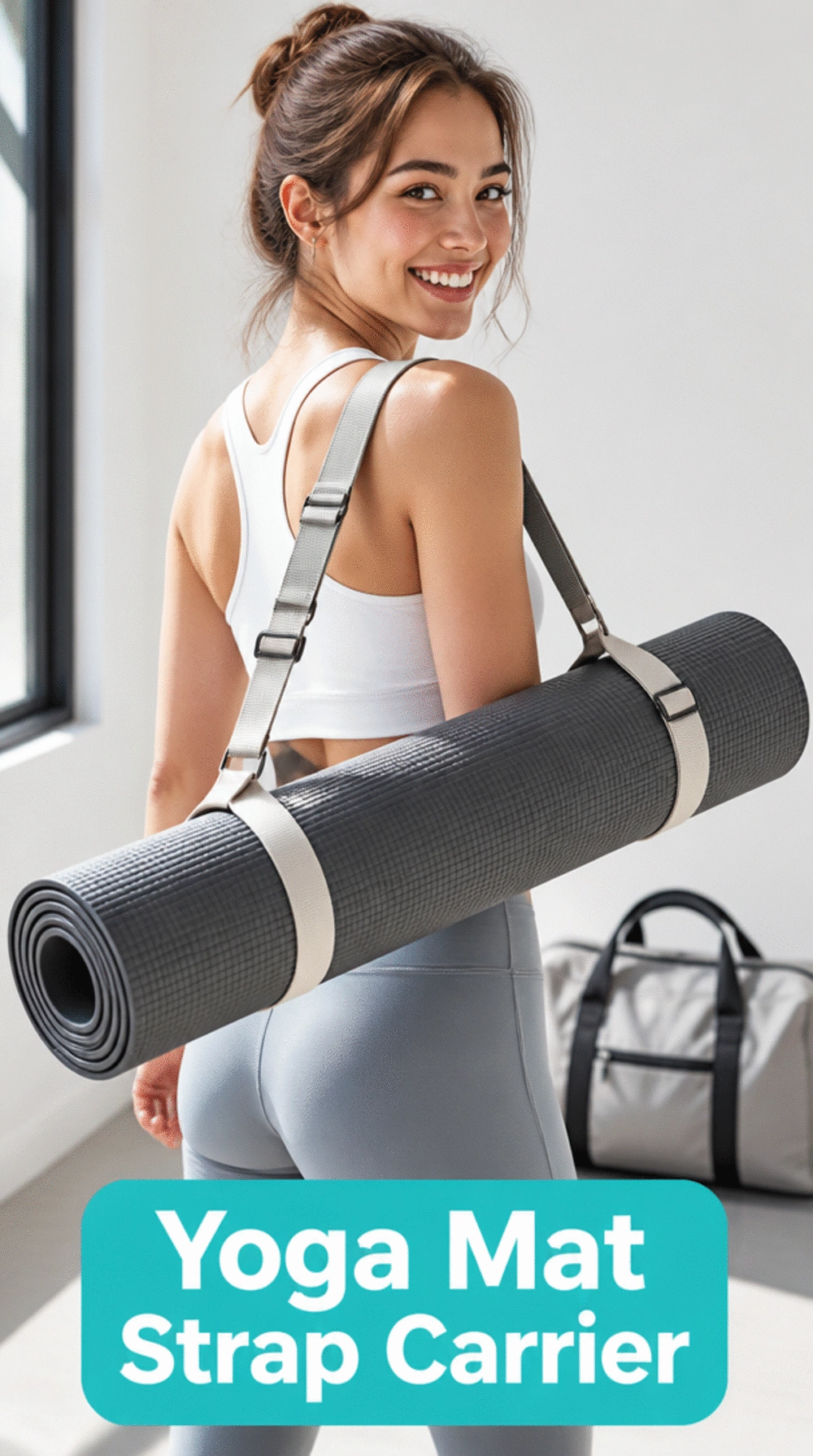 The Yoga Strap That Keeps a Rolled Mat Secure Inside Any Gym Bag