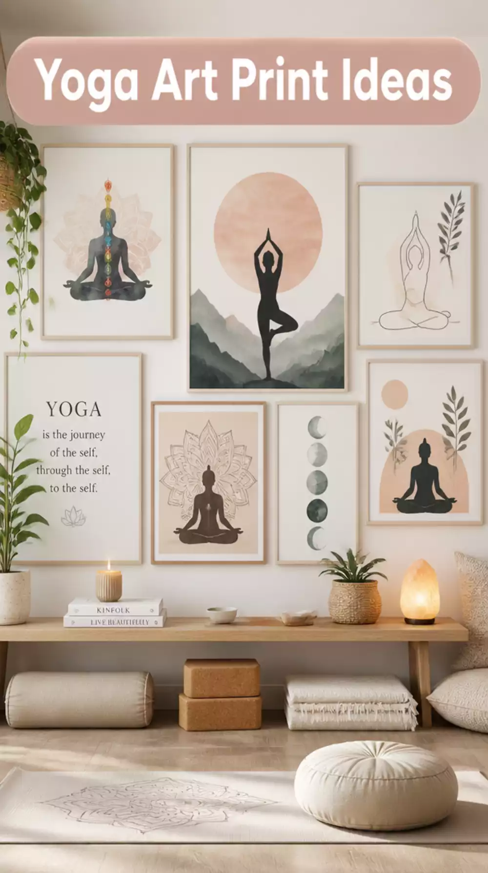 Yoga Art Print That Turns a Bare Wall into a Calming Focal Point