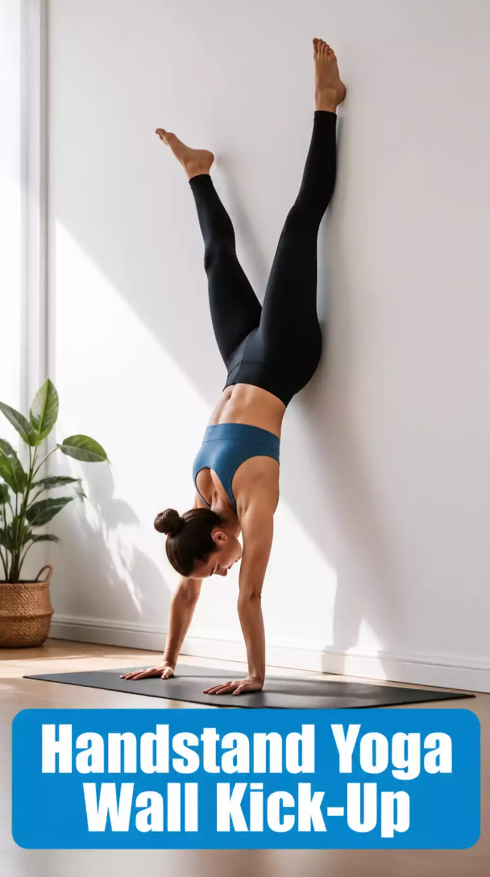Handstand Yoga Wall Kick-Up Drill That Builds Shoulder Stability and Pop