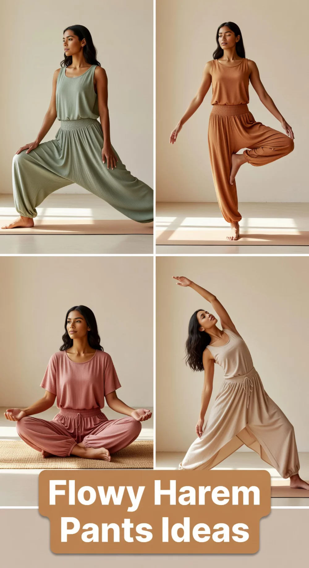 Flowy Harem Yoga Pants That Move Freely Through Every Deep Hip Pose