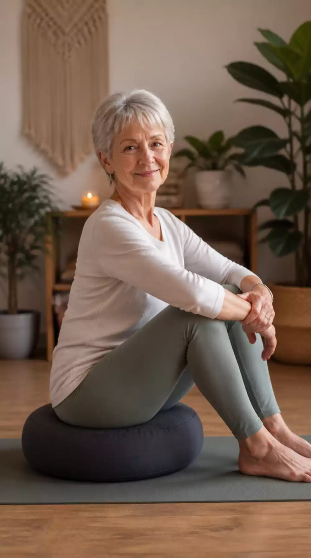 The Non-Slip Chair Yoga Cushion That Makes Long Seated Sessions Comfortable