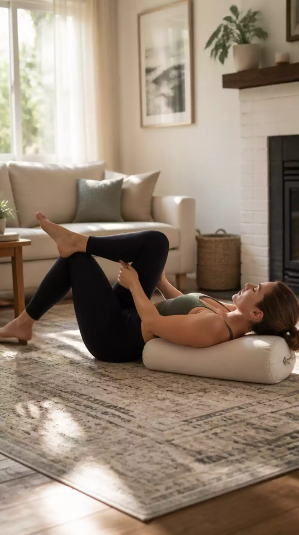 Supine Figure-Four Yoga Move for Athletes That Releases Piriformis Tightness