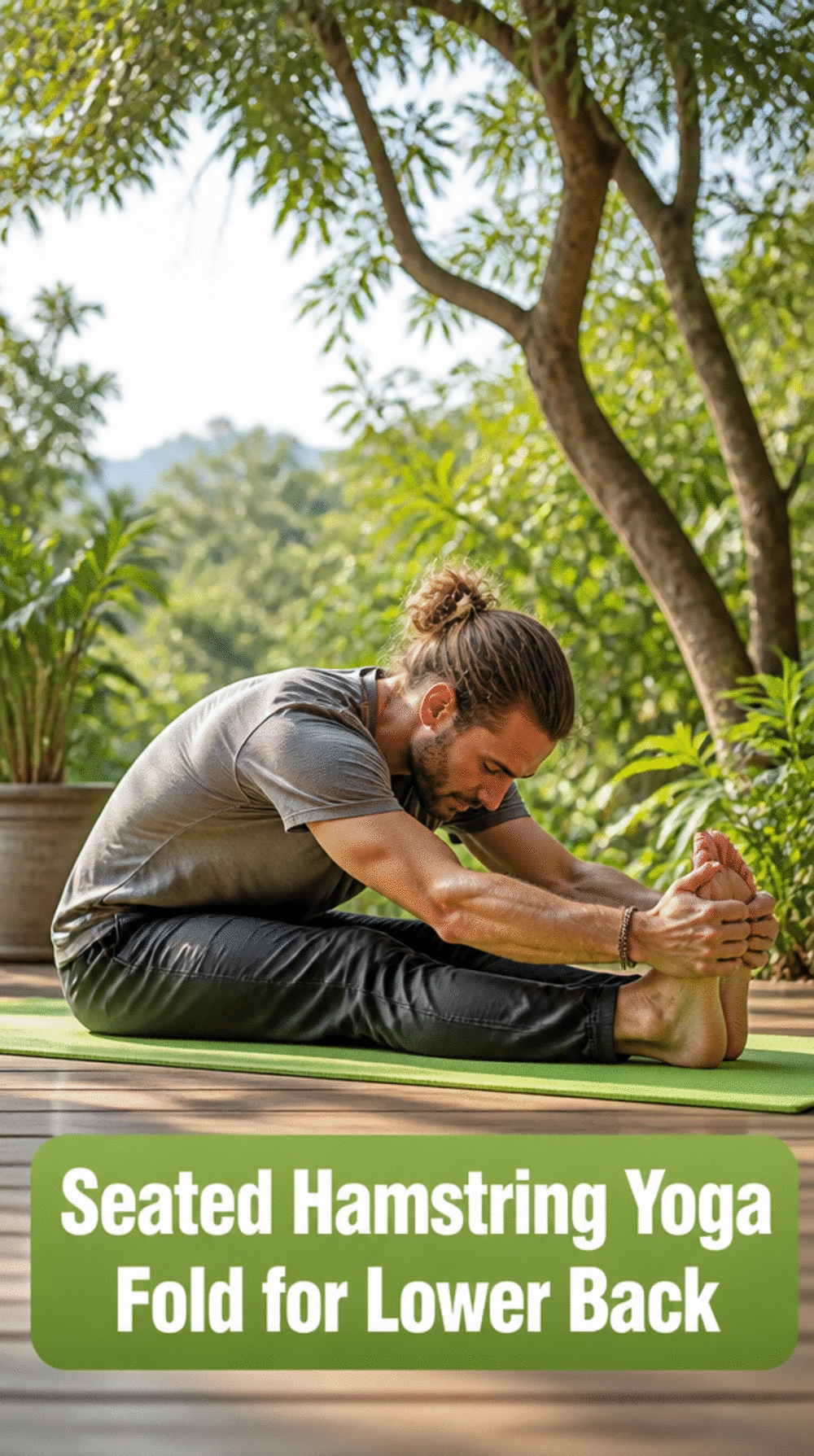 Seated Hamstring Yoga Fold for Men That Prevents Deadlift-Related Lower Back Pulls