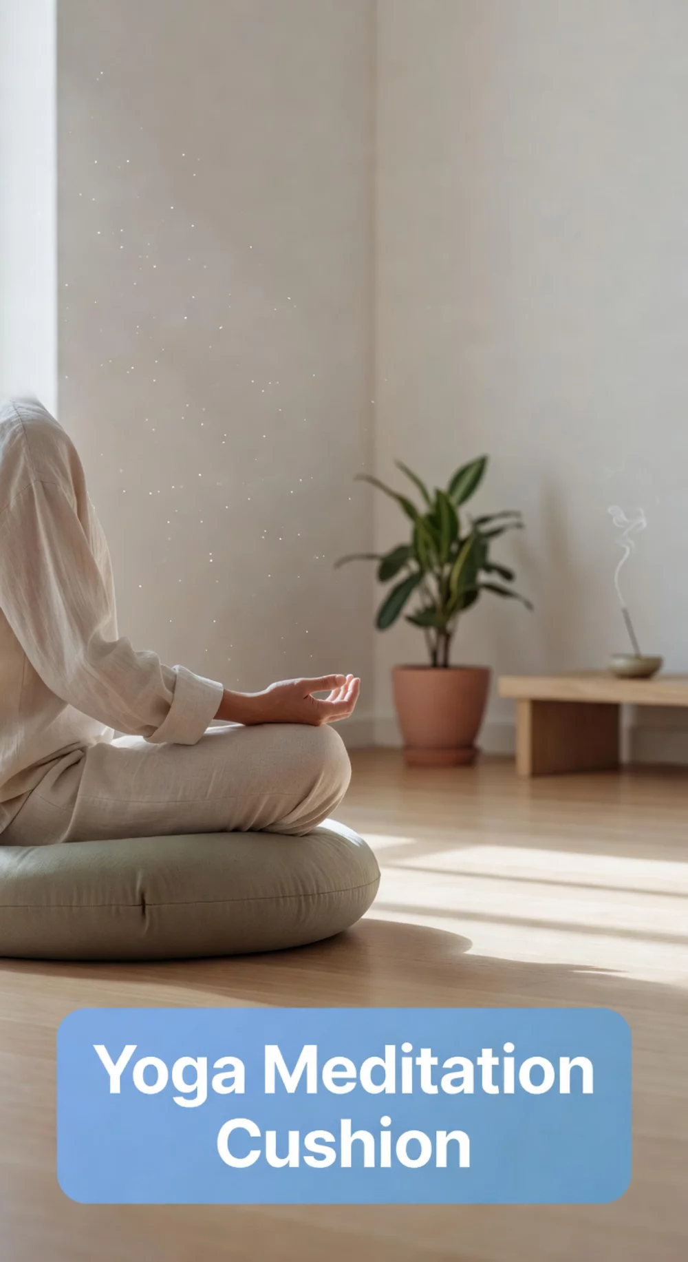 Yoga Meditation Cushion That Supports an Upright Spine During Kundalini Kriyas