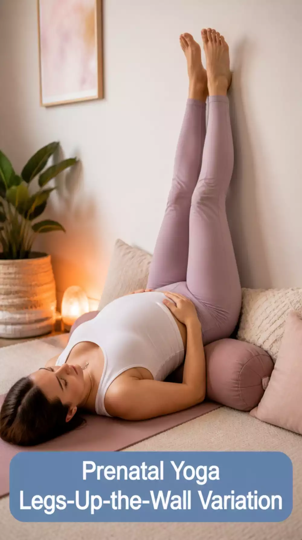 Prenatal Yoga Legs-Up-the-Wall Variation That Reduces Swollen Ankles and Feet